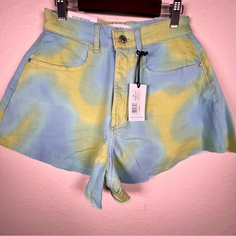 WeWoreWhat Bell Flare Short 🔥NWT🔥 tie dye 🔥size 26